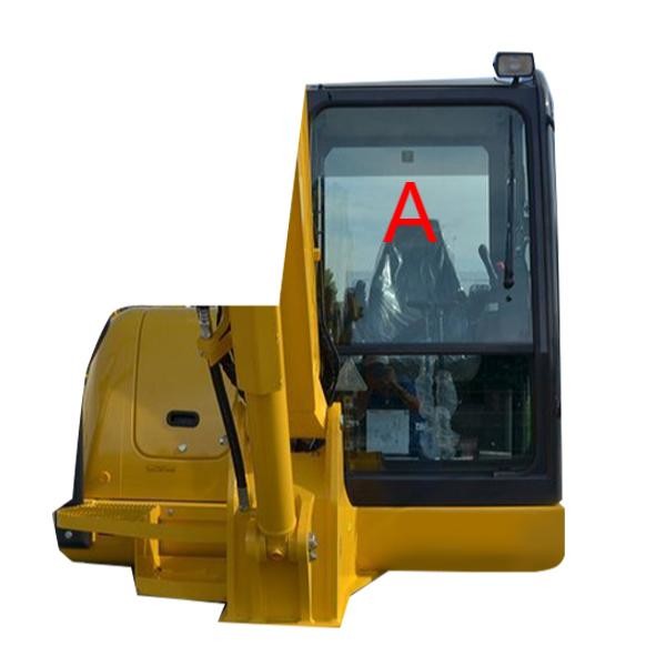 Buy PC56-7 Excavator KOMATSU Cab Glass Tempered Windshield Front Glass 5MM Thick at wholesale prices