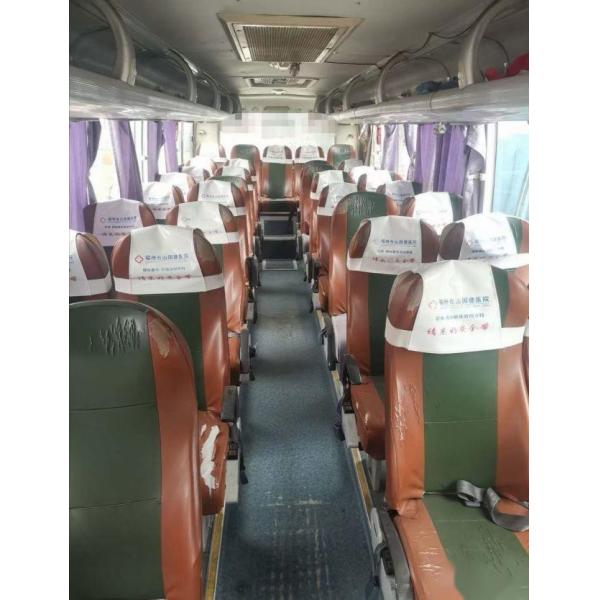 Used Tour Bus Yutong ZK6858 34 Seats Steel Chassis Air Suspension Yuchai 162kw