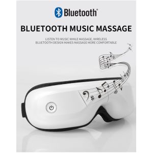 Quality White Rechargeable Eye Massager With Heat And Cooling CE FCC for sale