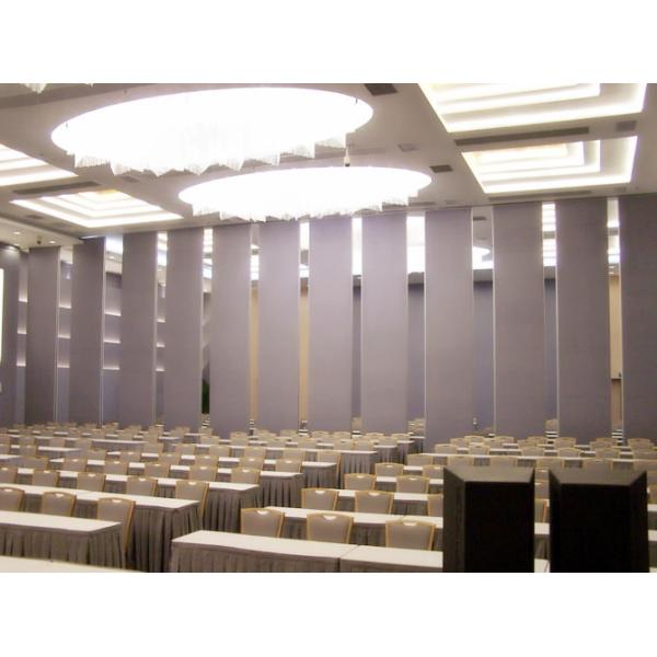 Movable Room Divider Operable Walls With Fabric MDF Hard Cover For Convention Centers
