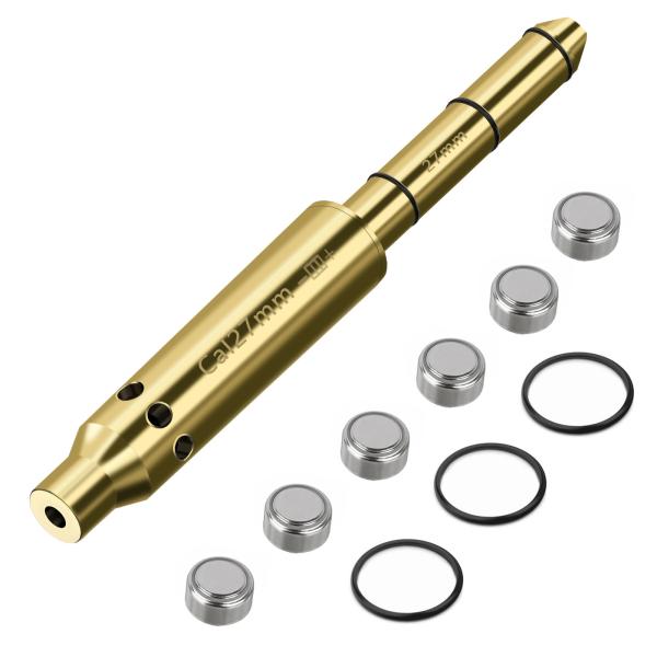 Buy 27mm Caliber Red Dot End Barrel Laser Boresighter 2 Set Of Batteries Bore Sighter For Pistol Rifle Air Gun at wholesale prices