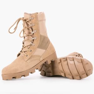8 Inch 9 Inch Custom Military Boots Black Wear-Resistant Wicking Tactical Hiking