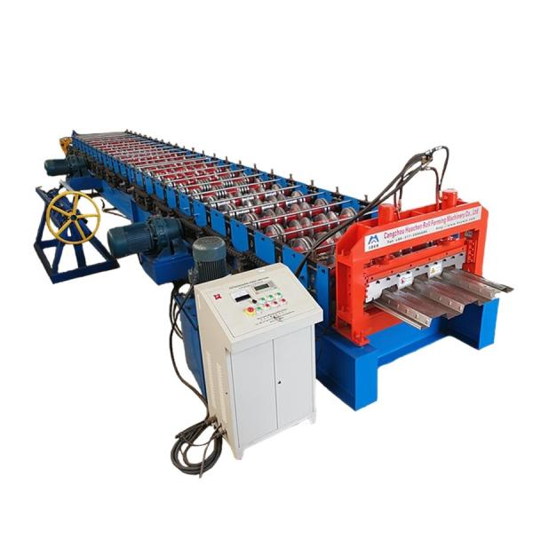 Buy Metal Plc Control Floor Deck Roll Forming Machine at wholesale prices