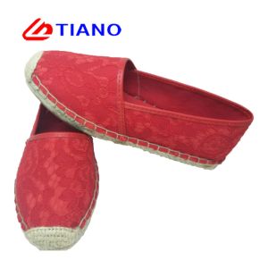 Sequinned Upper Two Tone Canvas Cushioned Espadrilles