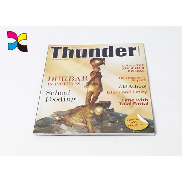 Matt Film Laminated Custom Magazine Printing / Journals Periodicals Story Note Book Printing
