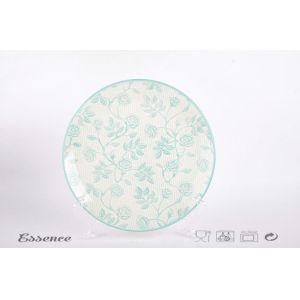 11" Large Beautiful Ceramic Dinner Plates Pad Painted Round Shape For Restaurant