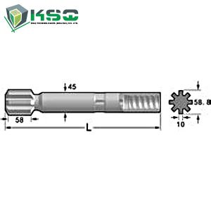 Underground Mining Drill Shank Adapter HL 500F , HL510F