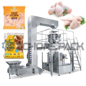 Frozen Food Granule Packing Machine Chicken Wings Chicken Feet Packaging