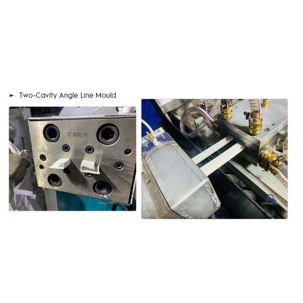 Double Screw PVC Baseboard Making Machine 42 Rpm 80-120kg/Hr