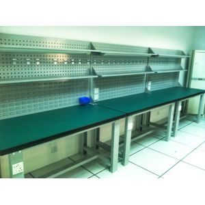 Drawer Industrial Workbenches And Industrial Workstations , Blue / Green