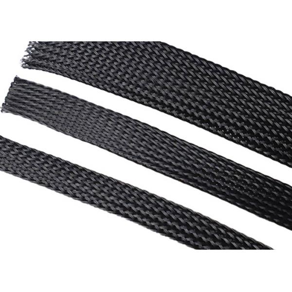 Flame Resistant Electrical Braided Sleeving Pet Material For Cable Management