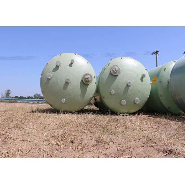 Round Cross Wound Grp Water Tank 1000mm Green Storage Various Chemistries