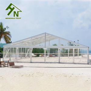 15x40m Large Transparent Aluminum Alloy Event Party Wedding A Shape Tent