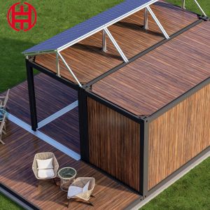 Portable Modular Duplex Shipping Restaurant Container Bar House with Solar