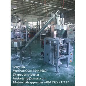 Certified full automatic flour packaging machinery with Auger filler,spiral