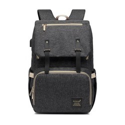 ISO9001 Fashion Mummy Maternity Nappy Diaper Bag Backpack With USB