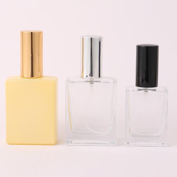 30ml Empty Glass Perfume Oil Cosmetic Bottle Packaging Flat Shoulder Square