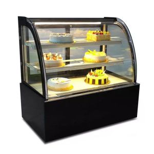 Counter Top Cake Showcase Refrigerator Bakery Glass Display Refrigeration