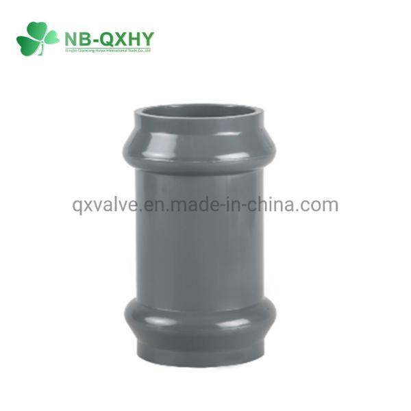 Universal DIN Standard UPVC Coupling with Rubber 45deg Angle Size From 63mm to