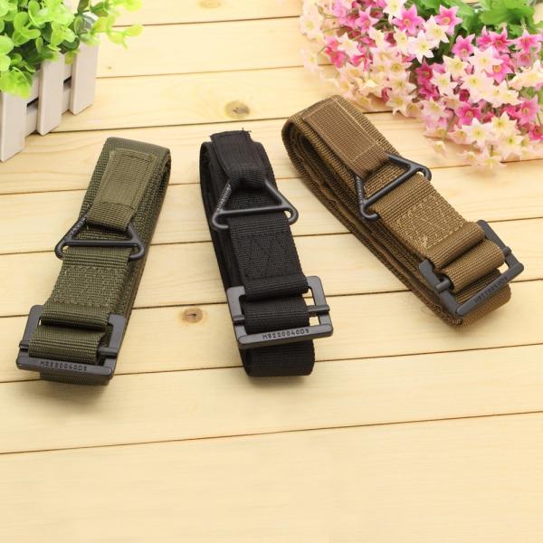 2015 fashion 48" Canvas Military Tactical Belts Black Slider Buckle 3 Colors