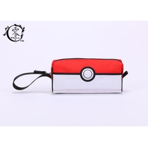 Cartoon Pokemon Balls Canvas Pencil Case Pouch Portable Waterproof Pencil Wrap