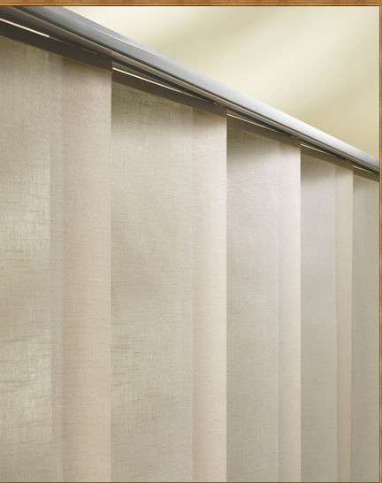 Buy White Fabric Windows Shades Blinds Houses Use, Sliding Panel Blinds at wholesale prices