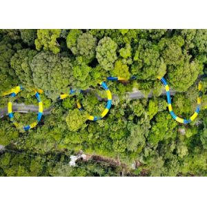 Commercial 2000 Sq.M SGS Spiral Water Slide