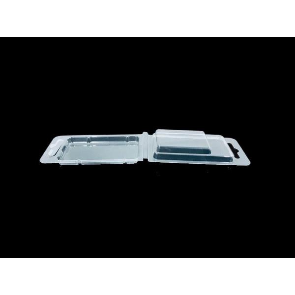 Buy Custom Food Grade PET Clamshell Packaging with Hanging Tab at wholesale prices