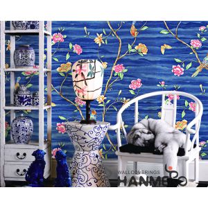 Quality Floral Bird New Designs Modern Removable Wallpaper for Saloon Chinese Factory Manufacture for sale