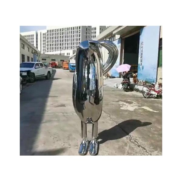 Buy Modern Art Stainless Steel Abstract Man Sculpture Mirror Polished at wholesale prices
