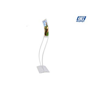 Light Silver Aluminum Structure Poster Display Stands For Advertising No Light