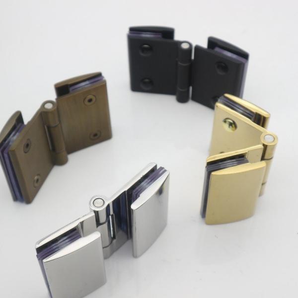 Frameless Clamp Connector Glass Hinge for 5MM Glass Thickness F Shape Glass Fitting