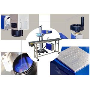 YAG Industrial Laser Engraving Machine , Air Switch Laser Coding Machine