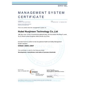 Hubei Nuojin Sen Technology Co.,Ltd Certifications