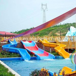 LANCHAO-WS11 Amusement Park Water Slide Equipment Famiy Water Slide