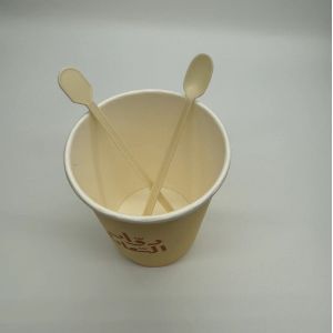 Disposable PLA Cutlery Biodegradable Tea Spoon Bpa Free Fda Approved