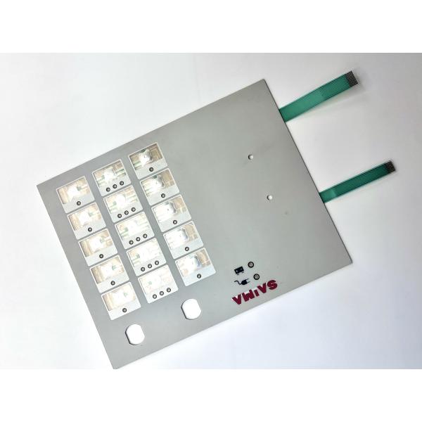 Key Pad Instrument Membrane Keypad Stickers With 2.54MM Pitch Female Connector
