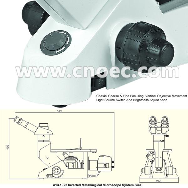 Trinocular Head Metallurgical Laboratory Microscopes 40X - 400X A13.1022