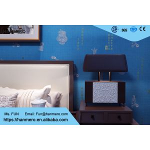 Blue Carton Chinese Style Non Woven Wallcovering Soundproof For Living Room /