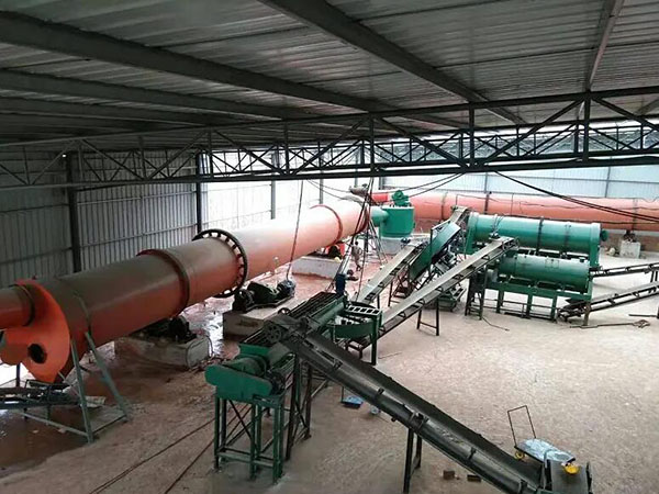 Bio Compound Organic Fertilizer Production Line Compost Making Machine
