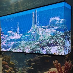 Transparent 4K SRGB COB LED Screen Cinema DJ Booth Digital Display