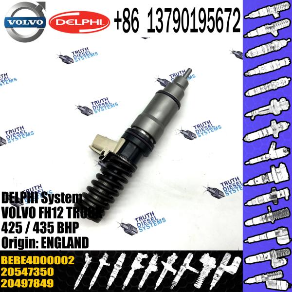 High Quality Diesel Fuel Injector 20547350 20497849 BEBE4D00002 For VOL FH12 TRUCK 425 / 435 BHP