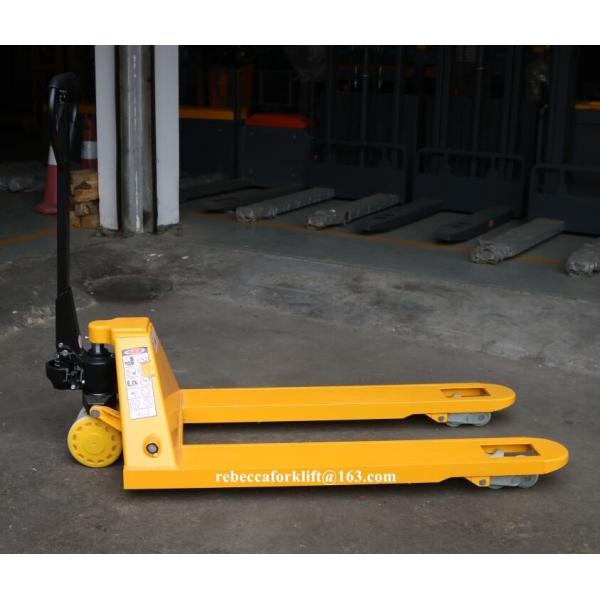 Heavy Duty Hand Pallet Truck 5000kg With 685mm / 550mm Fork Outer Width