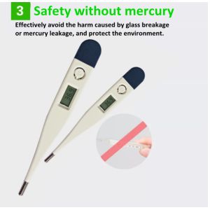 Armpit Oral Electronic Medical Digital Thermometer 40s Measure Time
