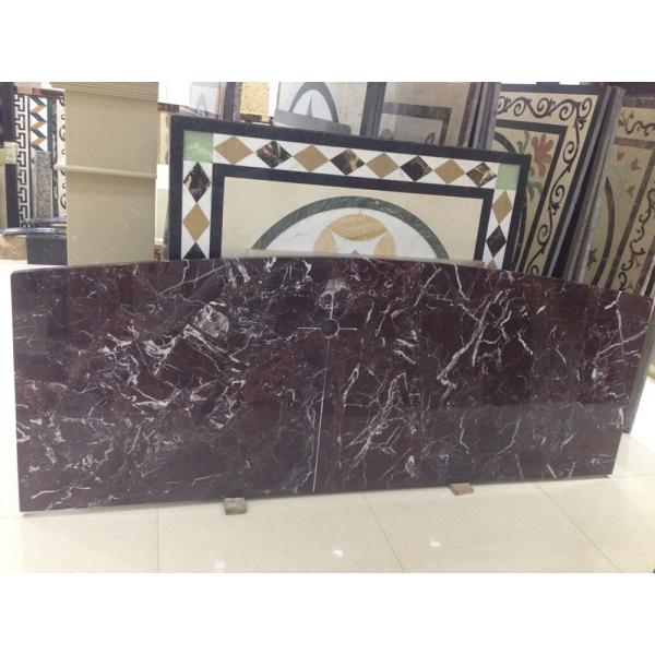 Buy Rosso Levanto Marble Stone Slab With White Veins Stone Natural Countertop Purple Red at wholesale prices
