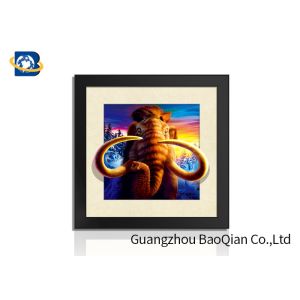 Custom 5D Pictures Lenticular Deer Animal Pattern 40*40cm Size Sawtooth Hangers