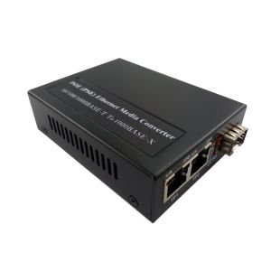 Fast Ethernet 10Mbps 100Mbps PoE PSE Fiber Media Converter All In One