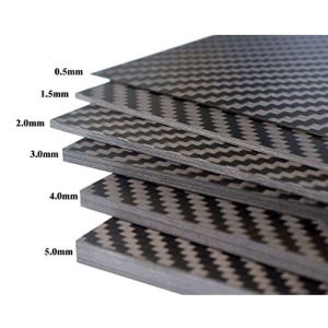 3K Matte Weave Carbon Fiber Plate With 0.5mm Thickness