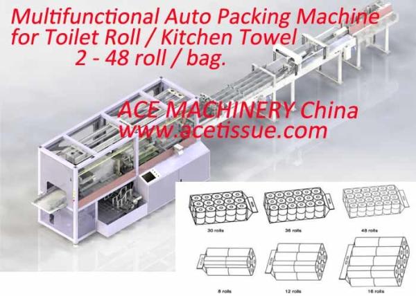 multipurpose Easy Maintenance Toilet Tissue Paper Packing Machine with Servo