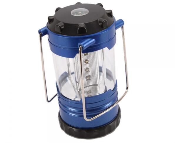 12 LED Bivouac Led Camping Lantern With Compass Plastic 3 X AA Batteries